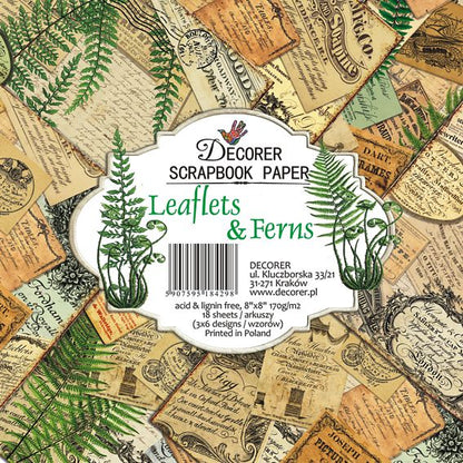 Paperikko Leaflets & Ferns 20x20 | Decorer