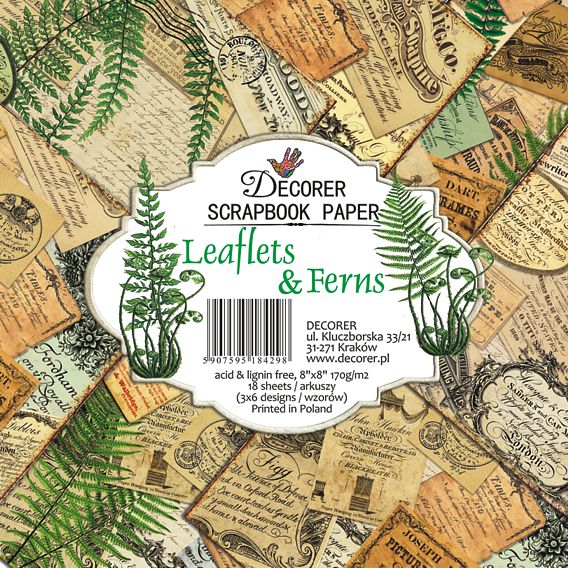 Paperikko Leaflets & Ferns 20x20 | Decorer