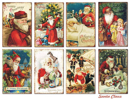 Paperiarkit mini Santa Claus 7 x 11cm | Decorer