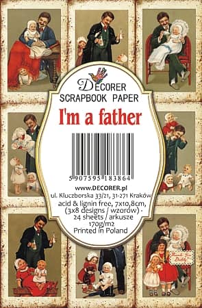 Paperiarkit mini I’m a Father 7 x 11cm | Decorer