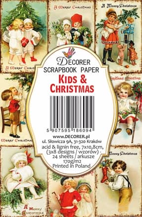 Paperiarkit mini Kids & Christmas 7 x 11cm | Decorer