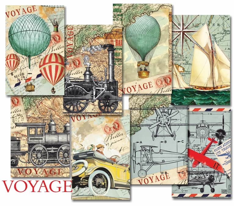 Paperiarkit mini Voyage 7 x 11cm | Decorer