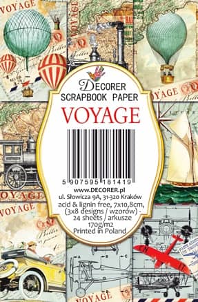 Paperiarkit mini Voyage 7 x 11cm | Decorer