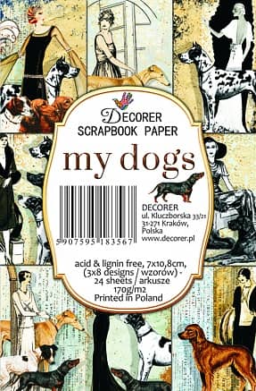 Paperiarkit mini My Dogs 7 x 11cm | Decorer