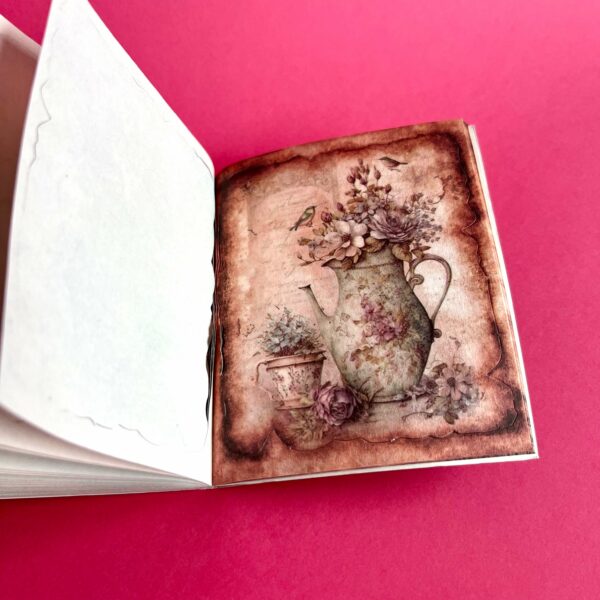 Paperivihko askarteluun Garden of memories 50 sivua punainen kahvikuppi