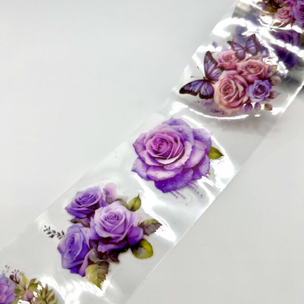 PET-tarrarulla violetit ruusut