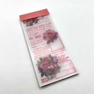 Minikokoinen paperivihko askarteluun 30 sivua Sweet rose