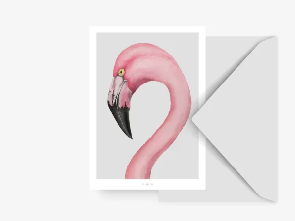 Postikortti Flamingo