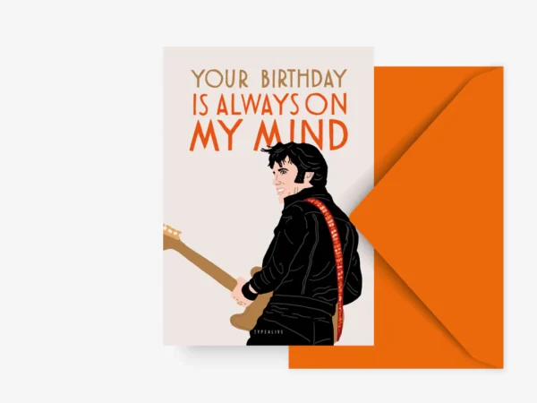 Postikortti Elvis Your birthday is always on my mind